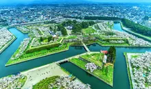 La forteresse Goryokaku vue depuis sa tour