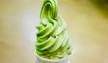 Helados al estilo italiano con sabor a matcha.