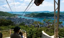 Vue du parc Senkô-ji depuis le téléphérique