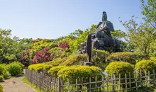 La statue de Minamoto no Yoritomo, le fondateur de Kamakura au Genji-yama Kôen, Kamakura