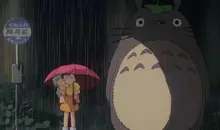 Totoro y las dos heroínas, Satsuki y May.