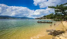 Dans la baie d'Hiroshima, près d'Itsukushima