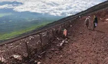 La pente est moins raide qu'à l'aller