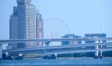 Vue de Odaiba depuis l'une des croisières ''Tokyo Cruise''