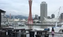 El puerto de Kobe desde Harborland