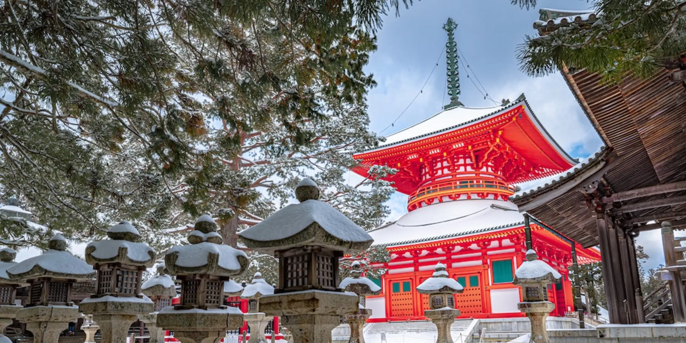 Koyasan sous la neige