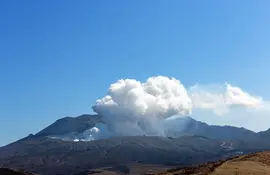 Mount Aso on the island of Kyushu is the largest of Japan's volcanoes, but also one of the most active.