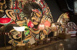 Laterne "Nebuta" für das traditionelle Festival der Stadt Aomori in Japan