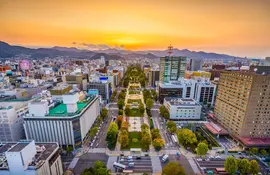 Sapporo city in Hokkaido - Odori Park