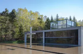 Chapelle sur l'eau conçue par Tadao Ando à Hokkaido