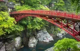 Toryu Bridge over the Arakawa river, Chichibu