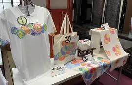 Example of creations using the coral dyeing method