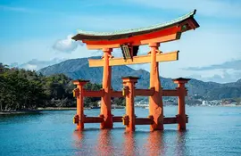 El gran torii de Miyajima