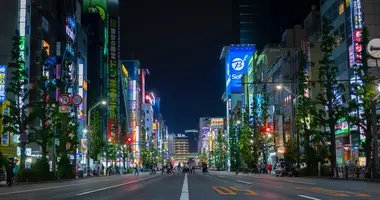 Tokyo street by night