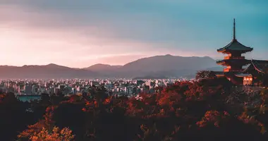 kyoto city view kyomizu dera