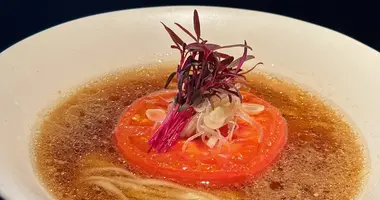 Vegan tomato ramen at UZU Kyoto