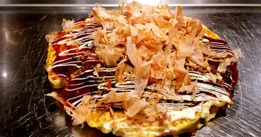 Okonomiyaki in Osaka