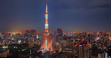 View of Tokyo Tower from the Garden Terrace