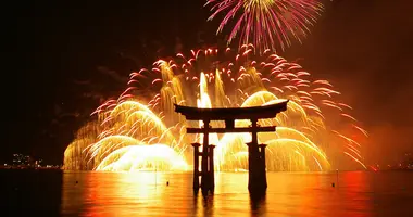 Fireworks at Miyajima