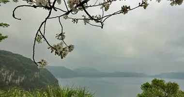 Lake Ikeda in Kagoshima is Kyushu's largest lake.