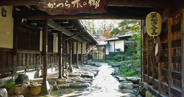 Entrada al  Onsen Fukuji