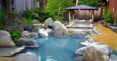 Baños del onsen Hirayu, al este de Takayama