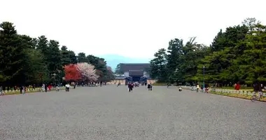 Camino al Parque Imperial de Kyoto. 