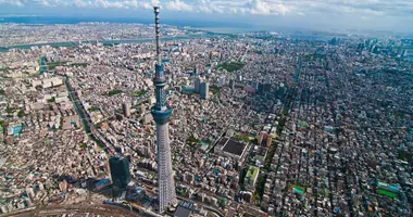 With 634 meters high, the Tokyo Sky Tree is the tallest building in the Japanese capital.