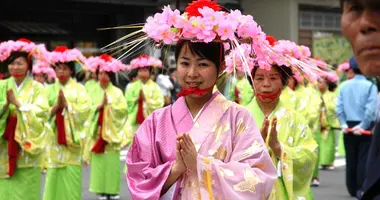 Défilé lors du Aoba Matsuri au mont Koya (préfecture de Wakayama)