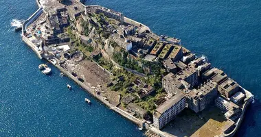 La isla "barco de guerra" es un paisaje único en el mundo. 