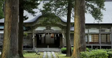 L'entrée du shokubô Saikan, au mont Haguro