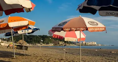 La plage de Zaimokuza, à Kamakura