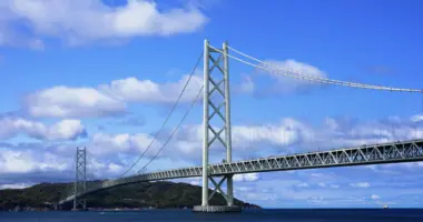 Le pont reliant  à Awaji-shima