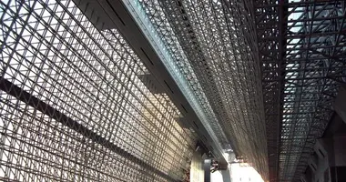 Détail de l'architecture de la station centrale de Kyoto