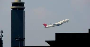 Décollage d'un avion de la JAL de Narita