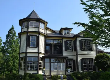 Exterior of a European styled house in Yamate, Yokohama