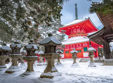 Winter In Mount Koya