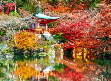 Temple in Kyoto during Fall season