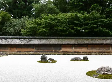 Ryoan-ji, Kyoto Jardin sec du temple de Ryoan-ji à Kyoto