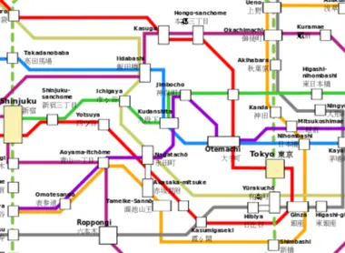 Carte du métro de Tokyo Carte du métro de Tokyo