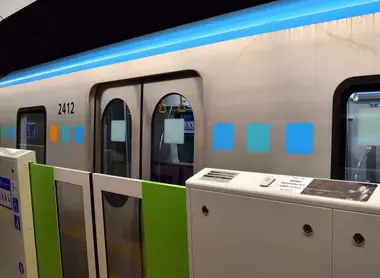 Sendai Subway train on the Tozai Line Sendai Subway train on the Tozai Line