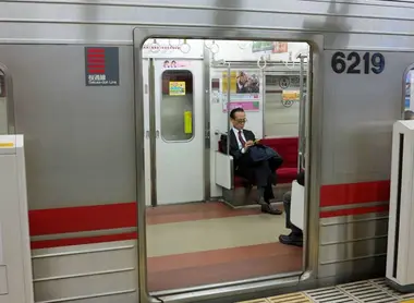 Sakura-dori Line train Nagoya