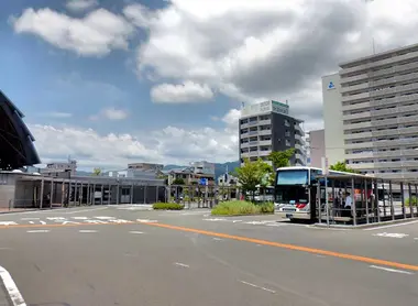 Intercity bus station, north of Kochi Station Intercity bus station, north of Kochi Station