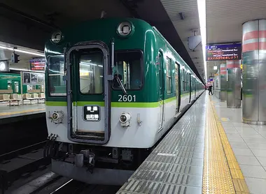 Train Toward Demachiyanagi Station 