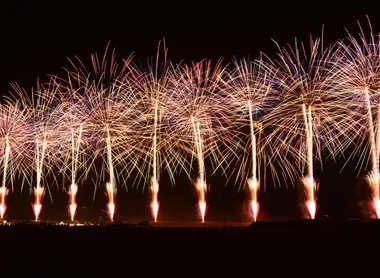 Hanabi dans la baie de Fukuoka