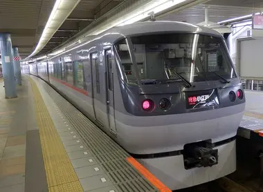 Koedo Limited Express at Hon Kawagoe Station, Kawagoe, Saitama Prefecture Koedo Limited Express at Hon Kawagoe Station, Kawagoe, Saitama Prefecture
