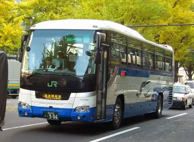 JR Bus in Tohoku, rideable with the Japan Rail Pass