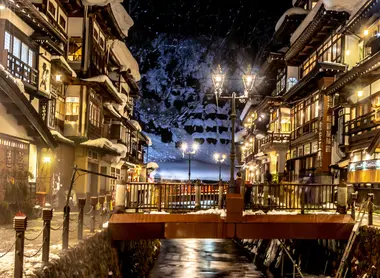 Ginzan Onsen in Yamagata Ginzan Onsen in Yamagata