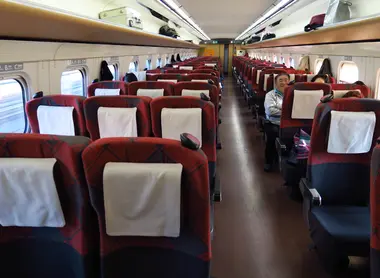 On board Hokuriku Shinkansen E7