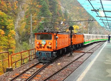 Kurobe Gorge railway, Keyakidaira station Kurobe Gorge railway